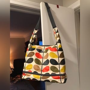 ORLA KIELY ECT LEAF STEM DAIPER BAG WITH MATCHING CHANGING PAD